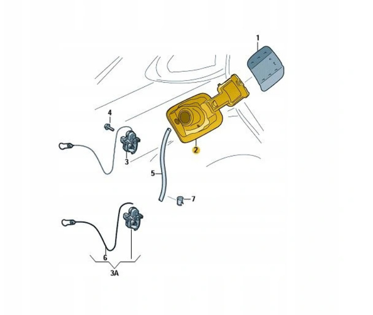 NEW AUDI A4 B9 FUEL TANK FLAP 8W0809906A 9 NEW AUDI A4 B9 FUEL TANK FLAP 8W0809906A - Image 9