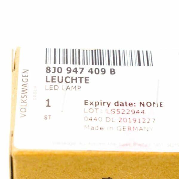NEW AUDI A1 8X GLOVE BOX INTERIOR LIGHT 8J0947409B ORIGINAL - Image 7