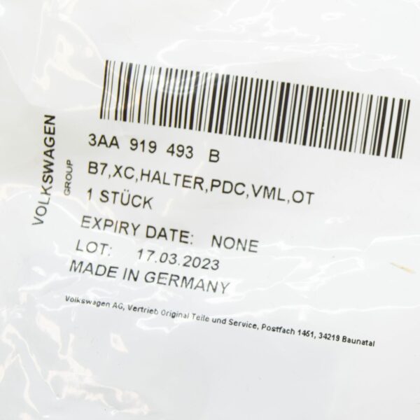 NEW VW PASSAT VARIANT B7 365 FRONT LEFT PARKTRONIC HOLDER 3AA919493B ORIGINAL - Image 7