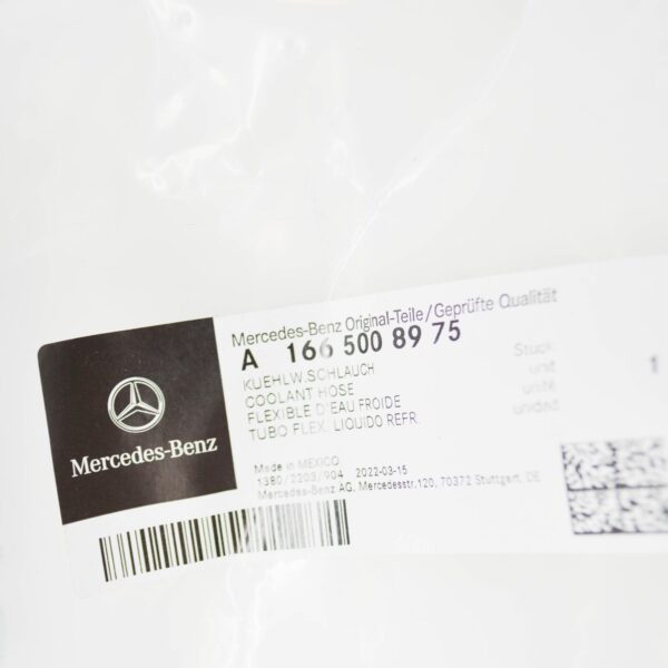 NEW MERCEDES-BENZ GLE W166 COOLANT HOSE A1665008975 ORIGINAL - Image 7