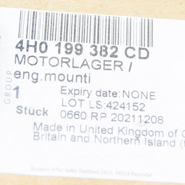 NEW AUDI A8 D4 RIGHT SIDE ENGINE MOUNTING 4H0199382CD ORIGINAL - Image 7