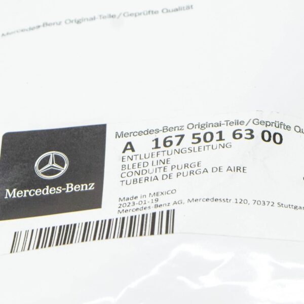 NEW MB GLE W167 SHUTOFF VALVE TO RIGHT COOLER BLEED LINE A1675016300 ORIGINAL - Image 7