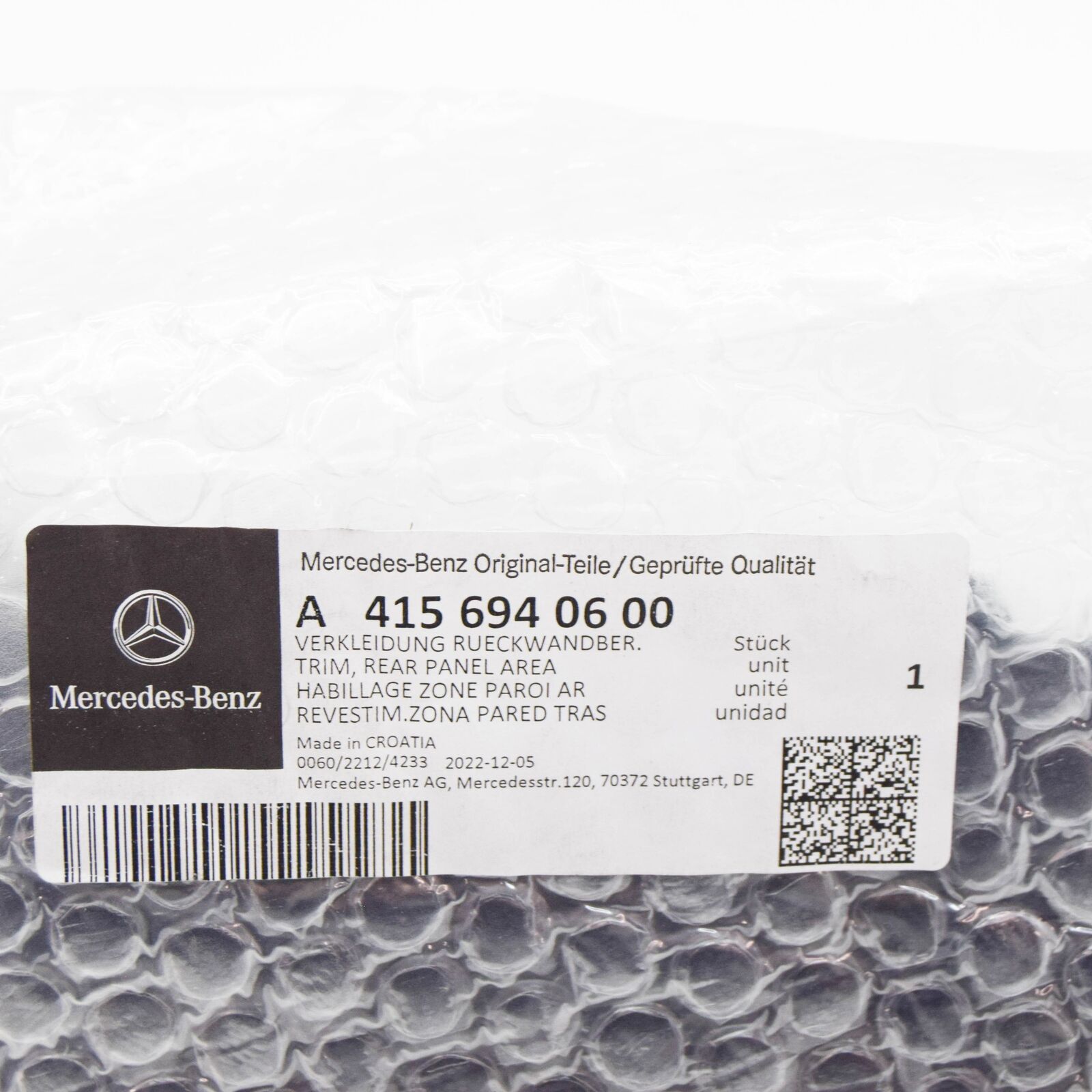 NEW MERCEDES-BENZ CITAN W415 REAR RIGHT PANEL AREA TRIM A4156940600 ORIGINAL 7 NEW MERCEDES-BENZ CITAN W415 REAR RIGHT PANEL AREA TRIM A4156940600 ORIGINAL - Image 7