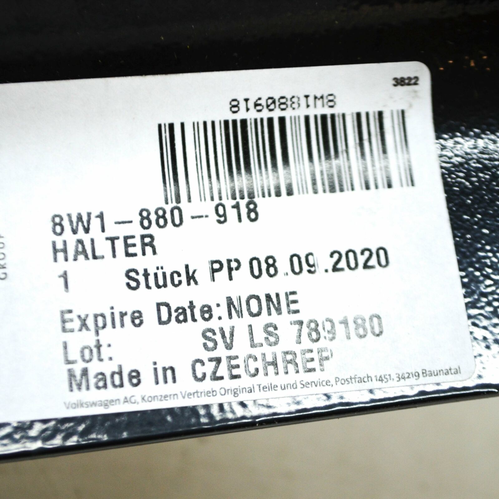 NEW AUDI A4 B9 KNEE AIR BAG INSTRUMENT PANEL BRACKET 8W1880918 ORIGINAL 7 NEW AUDI A4 B9 KNEE AIR BAG INSTRUMENT PANEL BRACKET 8W1880918 ORIGINAL - Image 7