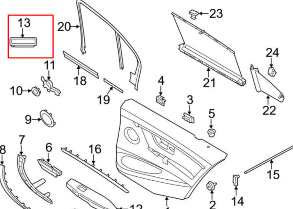 NEW BMW 1 F21 INTERIOR LED COURTESSY LIGHT HIGH POWER 63317941911 - Image 7