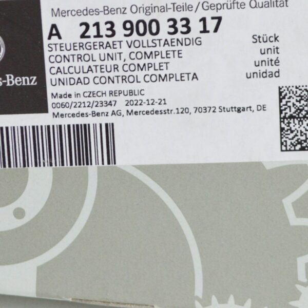 NEW MERCEDES-BENZ A W177 TRANSMISSION CONTROL UNIT A2139003317 ORIGINAL - Image 7