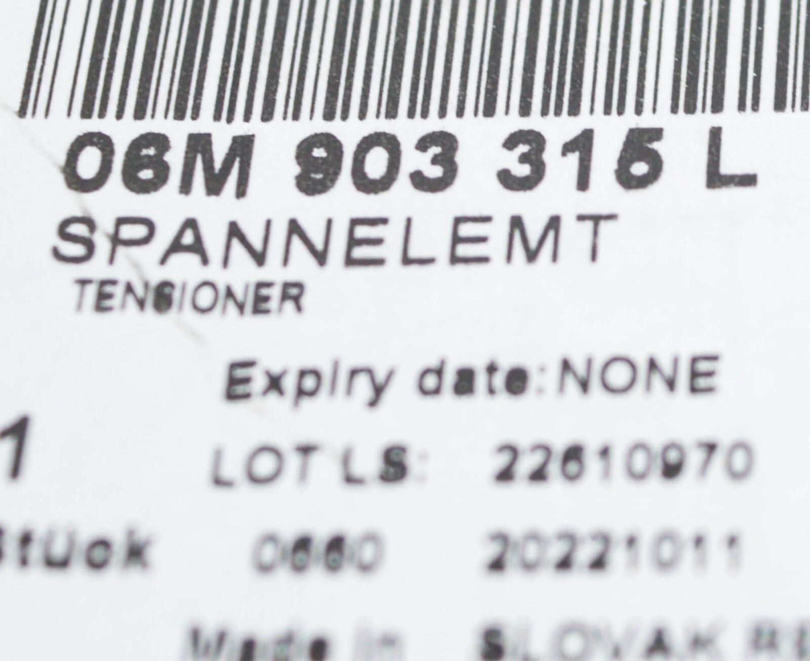 NEW AUDI A6 C8 AVANT BELT V-POLY BELT TENSIONER 06M903315L ORIGINAL 7 NEW AUDI A6 C8 AVANT BELT V-POLY BELT TENSIONER 06M903315L ORIGINAL - Image 7