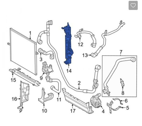 NEW MB SPRINTER W907 W910 LEFT RADIATOR SUPPORT SIDE PANEL A9075040000 ORIGINAL - Image 7