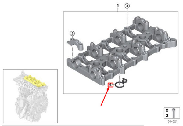 NEW BMW 1 F20 CYLINDER HEAD PROFILE GASKET 11317801703 ORIGINAL - Image 7