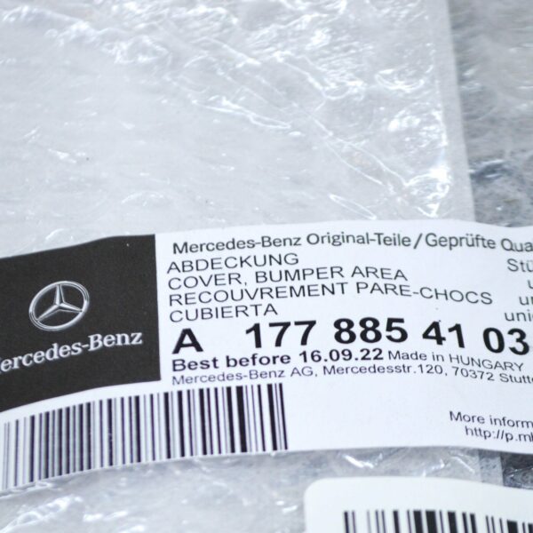 NEW MERCEDES-BENZ A W177 FRONT BUMPER LEFT OUTER COVER AREA A1778854103 ORIGINAL - Image 6