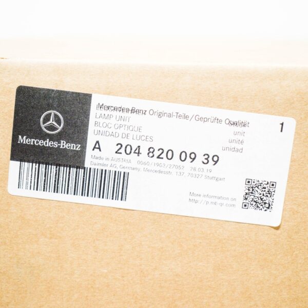 NEW MERCEDES-BENZ GLK-CLASS X204 FRONT LEFT HEADLIGHT LHD A2048200939 ORIGINAL - Image 7