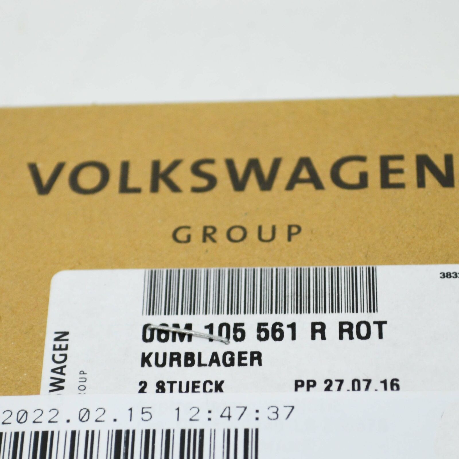 NEW AUDI A4 B9 UPPER CRANKSHAFT BEARING SHELL SET 06M105561RROT ORIGINAL 7 NEW AUDI A4 B9 UPPER CRANKSHAFT BEARING SHELL SET 06M105561RROT ORIGINAL - Image 7