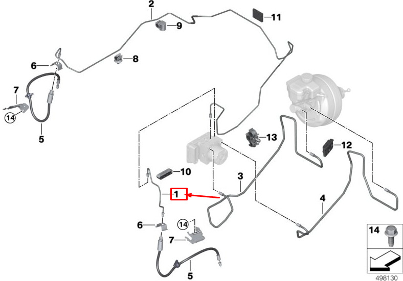 NEW BMW 3 G20 FRONT BRAKE PIPE 34306876713 ORIGINAL 7 NEW BMW 3 G20 FRONT BRAKE PIPE 34306876713 ORIGINAL - Image 7