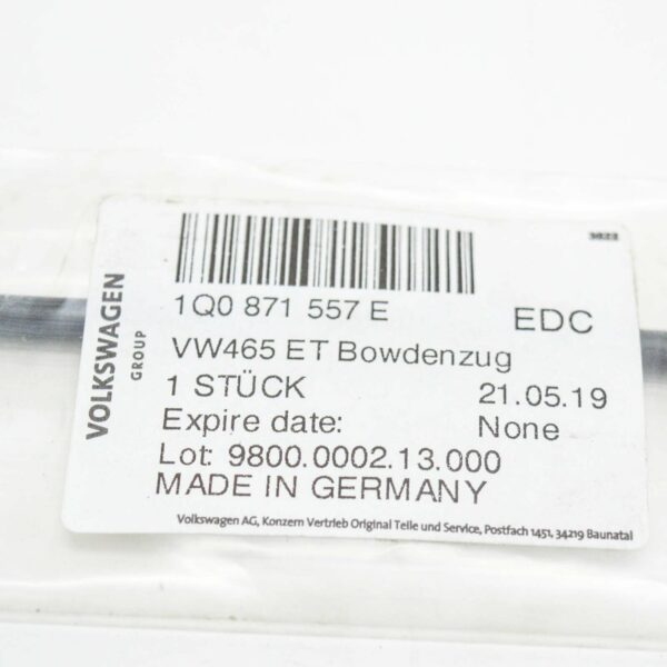 NEW VOLKSWAGEN EOS BOWDEN CABLE LEFT = RIGHT 1Q0871557E - Image 9