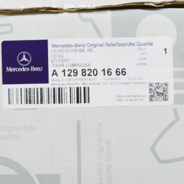 NEW MERCEDES-BENZ SL R129 FRONT RIGHT HEADLAMP LENS RHD A1298201666 ORIGINAL - Image 7