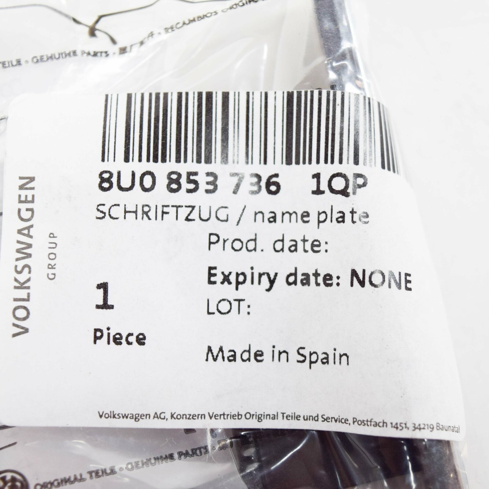 NEW AUDI Q3 8U FRONT BUMPER STONE GREY QUATTRO INSCRIPTION 8U08537361QP 9 NEW AUDI Q3 8U FRONT BUMPER STONE GREY QUATTRO INSCRIPTION 8U08537361QP - Image 9