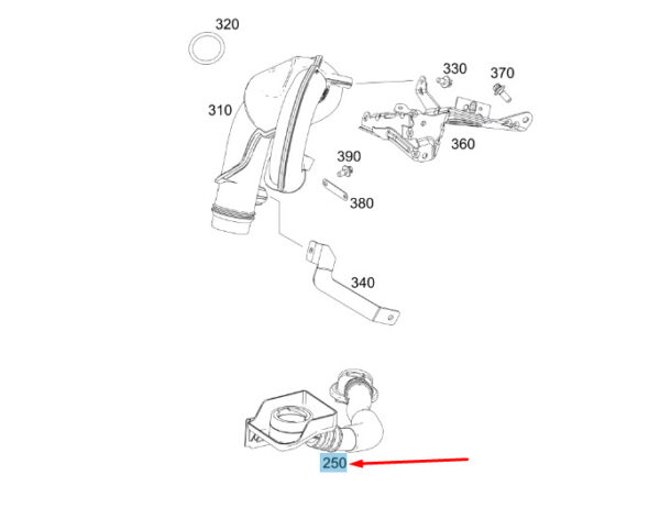 NEW MERCEDES-BENZ VITO W447 OIL FILLER NECK A2740101804 ORIGINAL - Image 7
