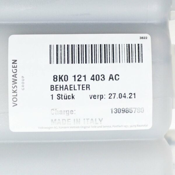 NEW AUDI A4 B8 ENGINE COOLANT RESERVOIR 8K0121403AC - Image 9