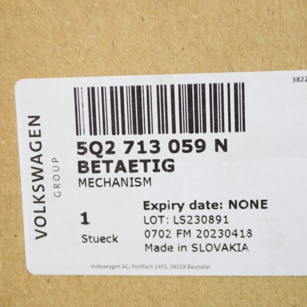 NEW VOLKSWAGEN PASSAT B8 3G GEAR SHIFTING MECHANISM LHD 5Q2713059N ORIGINAL - Image 7