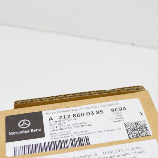 NEW MERCEDES-BENZ E W212 REAR LEFT SEAT BELT A21286003859C94 ORIGINAL - Image 7