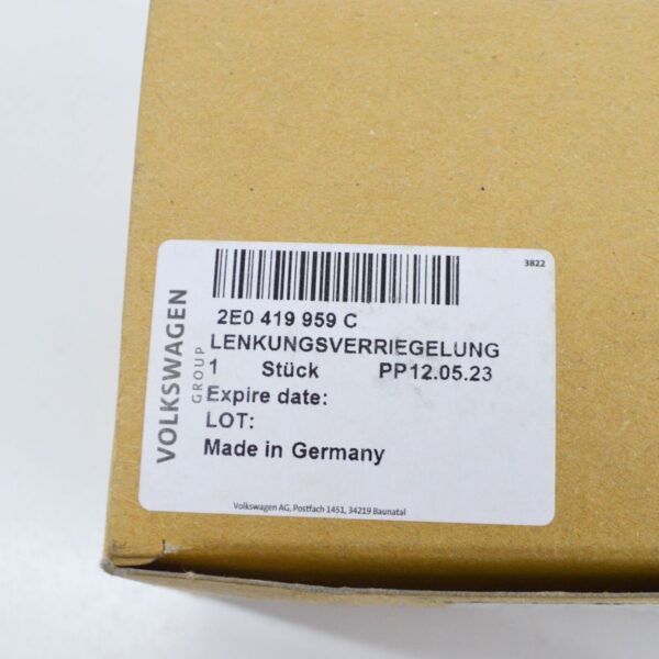 NEW VOLKSWAGEN CRAFTER 2E MK1 STEERING COLUMN LOCK 2E0419959C ORIGINAL - Image 7