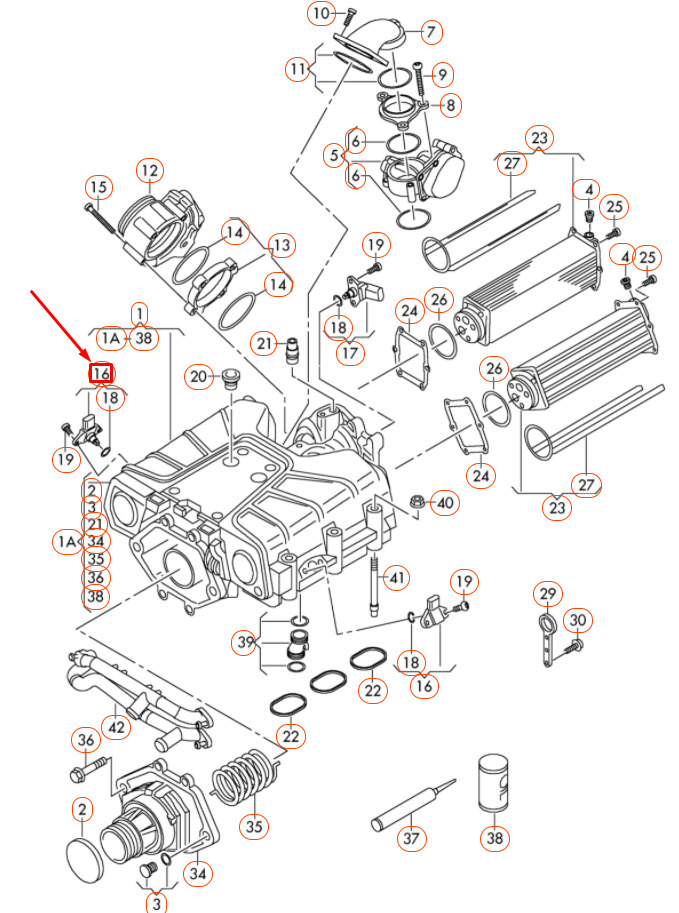 NEW AUDI A4 B8 MAP SENSOR 038906051J 9 NEW AUDI A4 B8 MAP SENSOR 038906051J - Image 9