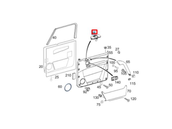 NEW MB G W463 FRONT DOOR PANEL WINDOW REGULATOR SWITCH TRIM A46372701599116 - Image 7