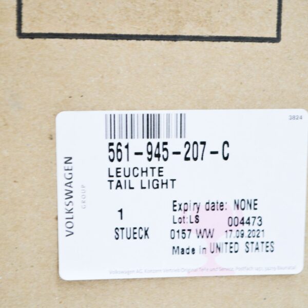 NEW VOLKSWAGEN PASSAT B8 LED USA OUTER TAIL LIGHT - LEFT 561945207C ORIGINAL - Image 7