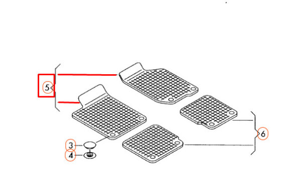 NEW VW GOLF VII MK7 FRONT FLOOR MATS LHD ALL WEATHER 5G1061502A 82V - Image 9