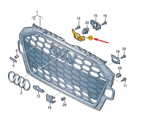 NEW AUDI A4 B9 FRONT CAMERA BRACKET 8W0853231F ORIGINAL 7 NEW AUDI A4 B9 FRONT CAMERA BRACKET 8W0853231F ORIGINAL - Image 7