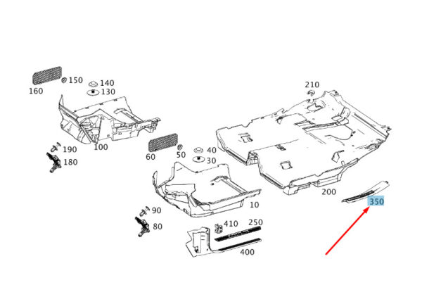 NEW MB GLA X156 REAR RIGHT ENTRANCE COVER STRIP A17668003749H68 ORIGINAL - Image 7