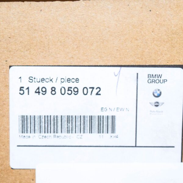 NEW BMW 3 GT F34 REAR TRUNK LID RIGHT SIDE INNER TRIM PANEL 51498059072 ORIGINAL - Image 6