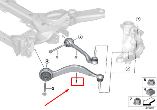 NEW BMW 3 G20 FRONT LEFT CONTROL ARM 6879543 31106879543 ORIGINAL - Image 7