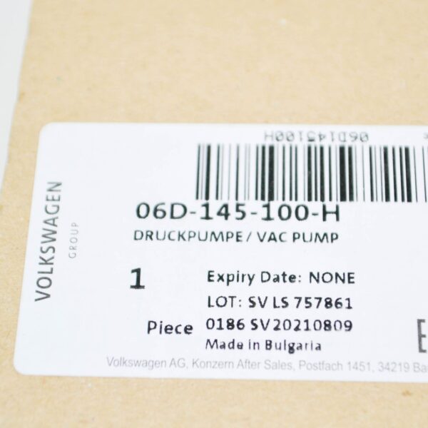 NEW AUDI TT 8J9 VACUUM PUMP 06D145100H 2.0 TFSI 155KW ORIGINAL - Image 7