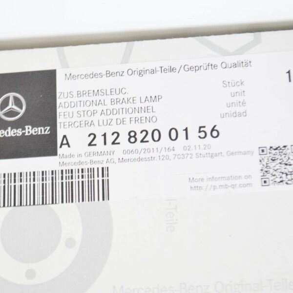 NEW MERCEDES W212 S212 ESTATE 3RD BRAKE LIGHT A2128200156 ORIGINAL - Image 7