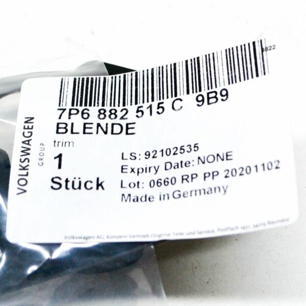 NEW VW TOUAREG 7P FRONT LEFT SEAT SWITCH BEZEL 7P6882515C9B9 ORIGINAL - Image 7