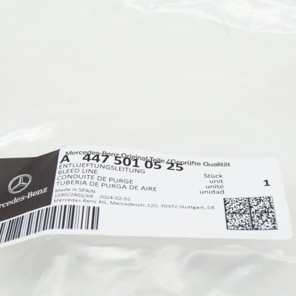 NEW MERCEDES-BENZ VITO W447 EXPANSION RESERVOIR BLEED LINE A4475010525 ORIGINAL - Image 7