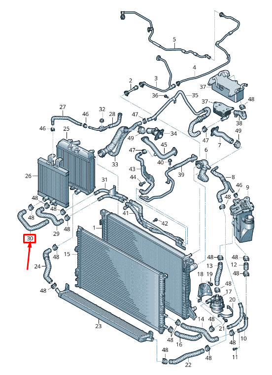 NEW AUDI A5 SPORTBACK F5 ENGINE COOLANT HOSE 8W0121546Q ORIGINAL 7 NEW AUDI A5 SPORTBACK F5 ENGINE COOLANT HOSE 8W0121546Q ORIGINAL - Image 7