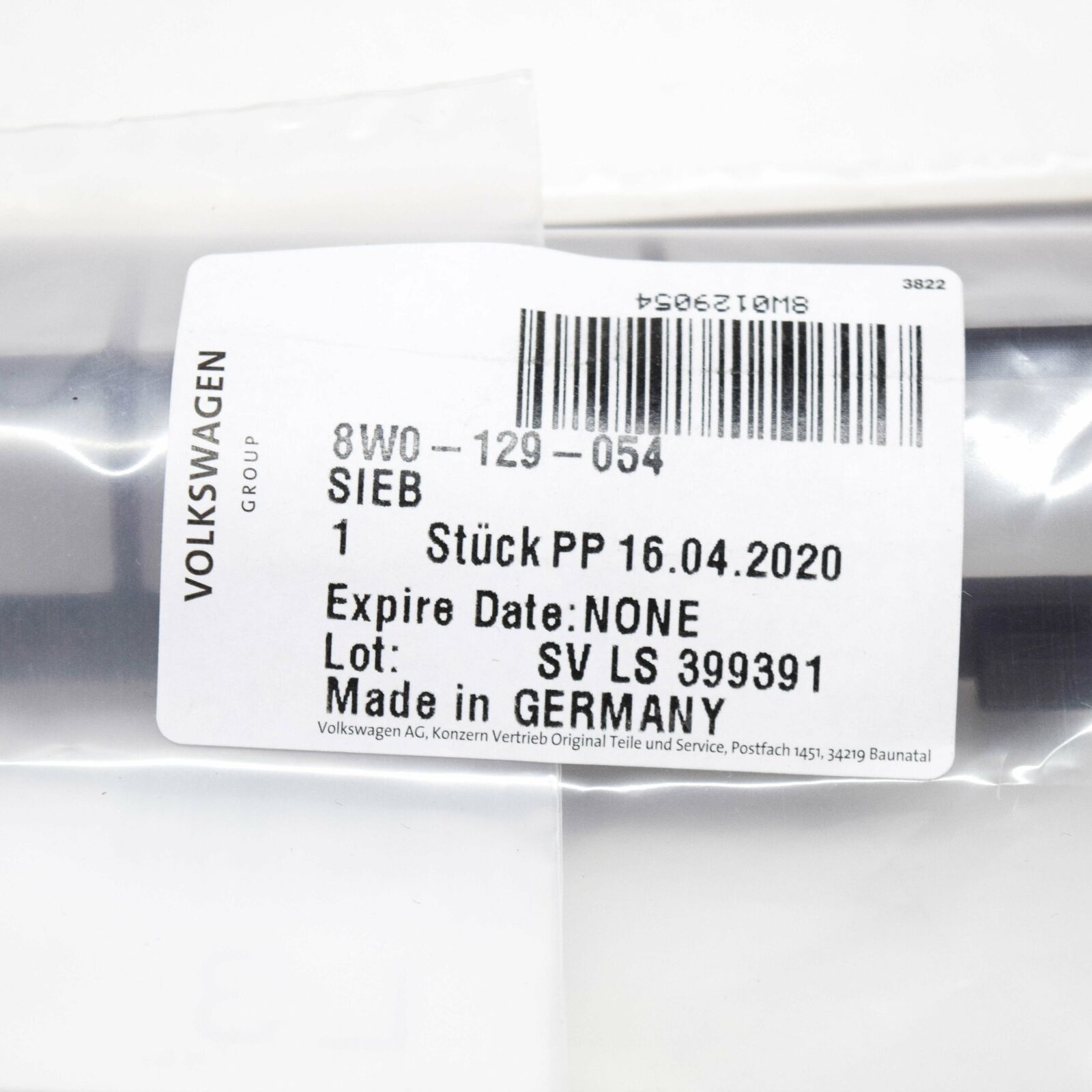 NEW AUDI A4 B9 AIR FILTER STRAINER 8W0129054 7 NEW AUDI A4 B9 AIR FILTER STRAINER 8W0129054 - Image 7