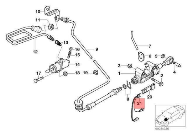 NEW BMW 5 E39 E46 E53 CLUTCH CONTROL ADAPTER LEAD 61116911072 6911072 ORIGINAL - Image 7
