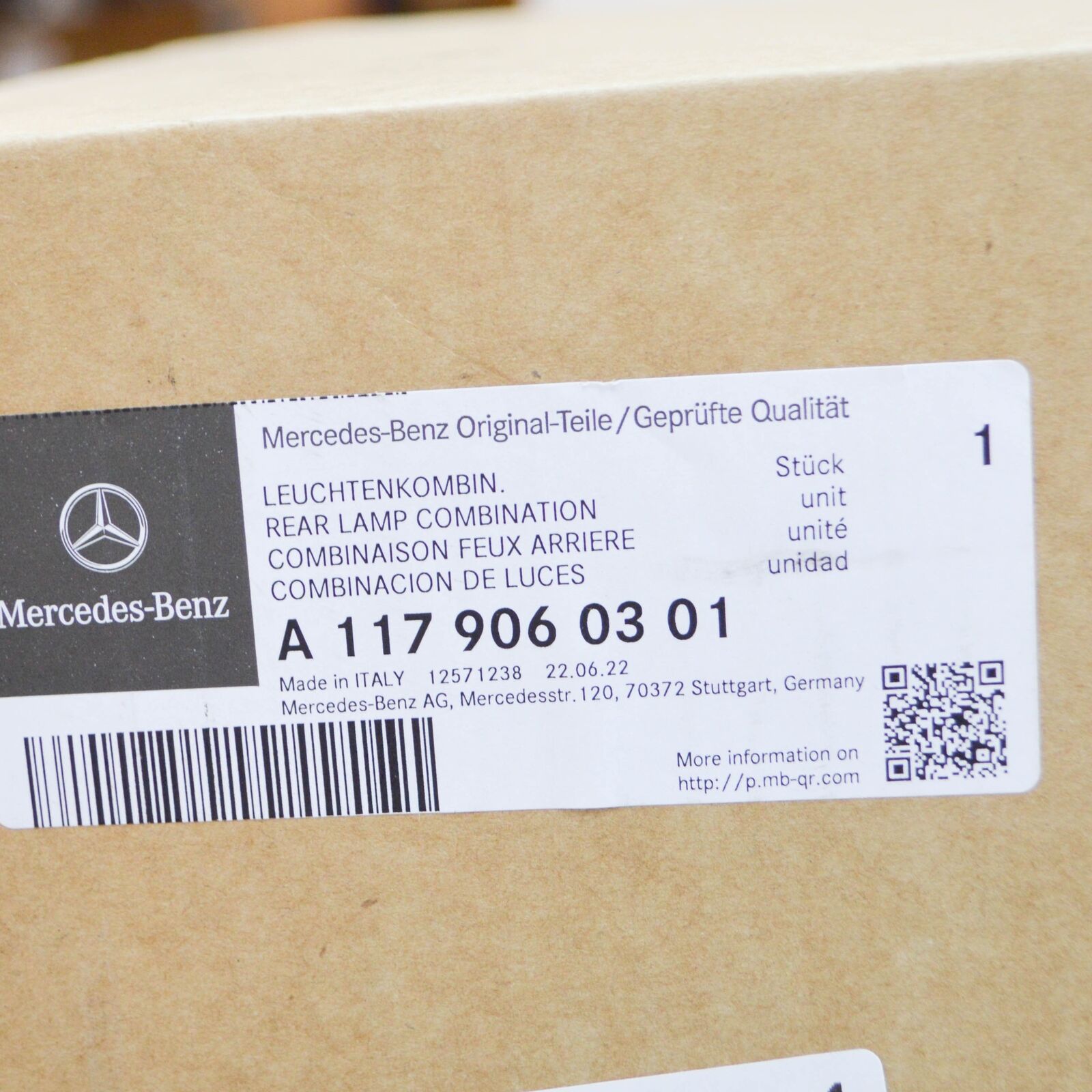 NEW MERCEDES-BENZ CLA COUPE C117 REAR LEFT TAILLIGHT A1179060301 ORIGINAL 7 NEW MERCEDES-BENZ CLA COUPE C117 REAR LEFT TAILLIGHT A1179060301 ORIGINAL - Image 7