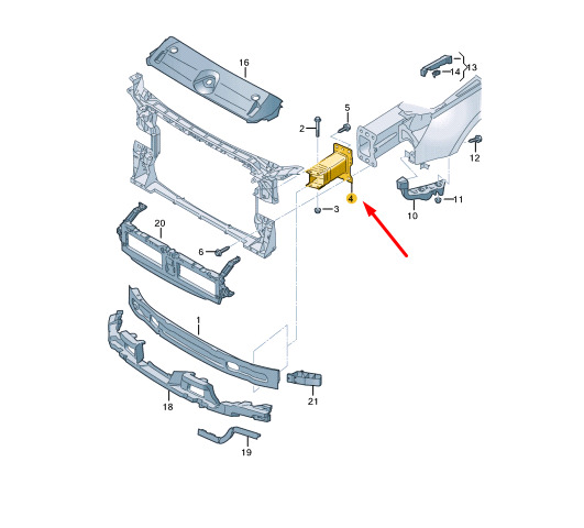NEW AUDI A4 B9 FRONT BUMPER CARRIER LEFT SIDE BRACKET 8W0807133 ORIGINAL 7 NEW AUDI A4 B9 FRONT BUMPER CARRIER LEFT SIDE BRACKET 8W0807133 ORIGINAL - Image 7