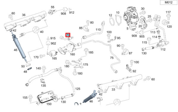 NEW MERCEDES-BENZ C W203 FUEL LINE A2720700235 ORIGINAL - Image 7