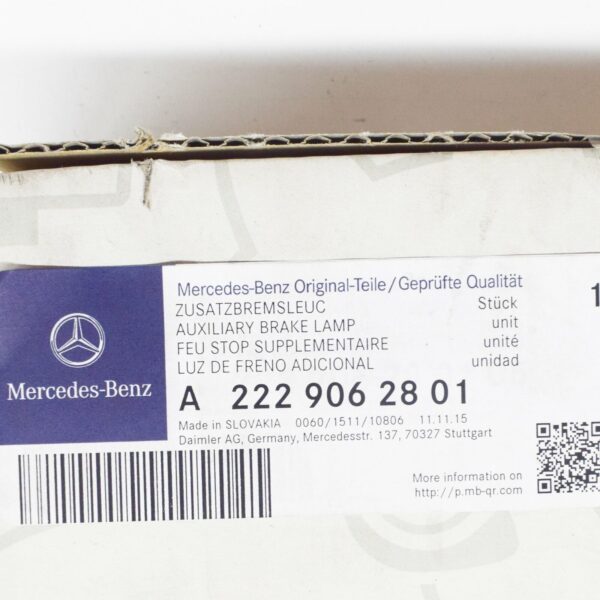 NEW MERCEDES-BENZ S W222 ADDITIONAL THIRD BRAKE LIGHT A2229062801 - Image 7