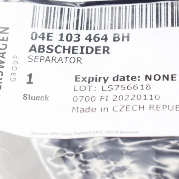 NEW AUDI A1 SPORTBACK GB OIL SEPARATOR 04E103464BH - Image 9