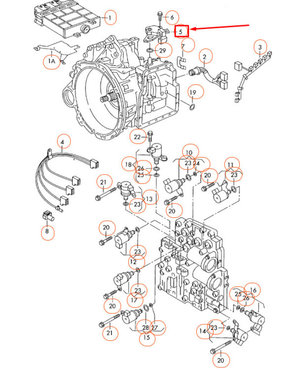 NEW VW SHARAN 7M AUTOMATIC GEARBOX MULTI-FUNCTION SWITCH 09B919821 ORIGINAL - Image 7