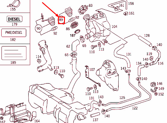 NEW MERCEDES-BENZ C-CLASS W202 FUEL TANK CAP A1404700005 ORIGINAL 7 NEW MERCEDES-BENZ C-CLASS W202 FUEL TANK CAP A1404700005 ORIGINAL - Image 7