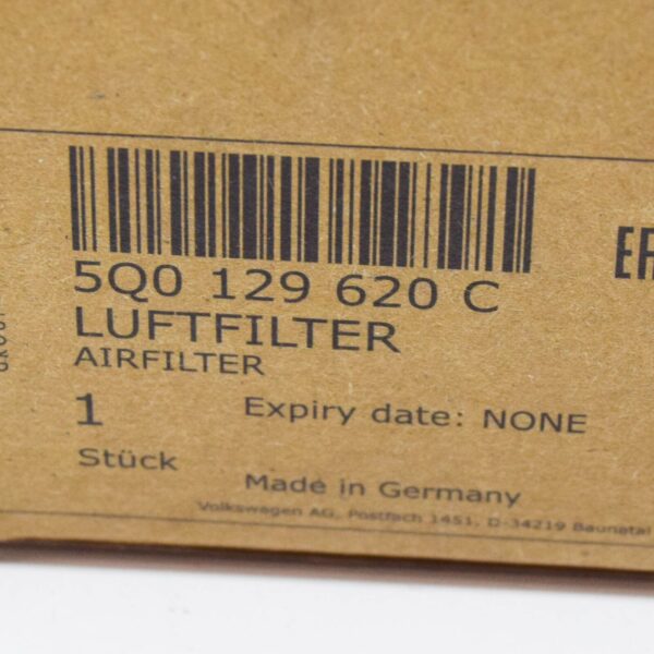 NEW VOLKSWAGEN GOLF MK7 AIR FILTER 5Q0129620C ORIGINAL - Image 7