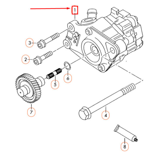 NEW AUDI Q7 4L POWER STEERING PUMP 7L8422153F ORIGINAL - Image 7