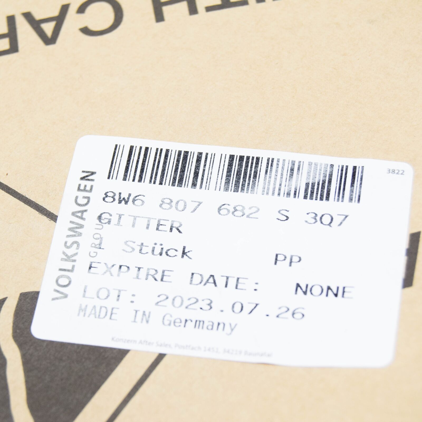 NEW AUDI A5 SPORTBACK F5 FRONT RIGHT AIR GUIDE GRILLE 8W6807682S3Q7 ORIGINAL 7 NEW AUDI A5 SPORTBACK F5 FRONT RIGHT AIR GUIDE GRILLE 8W6807682S3Q7 ORIGINAL - Image 7